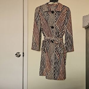 Rare Vintage 1960’s Betty Rose Union Made Mid Century Modern Rain Coat, Fabulous